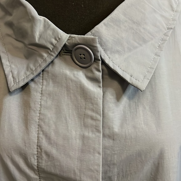 Blue trench rain coat - Picture 2 of 7